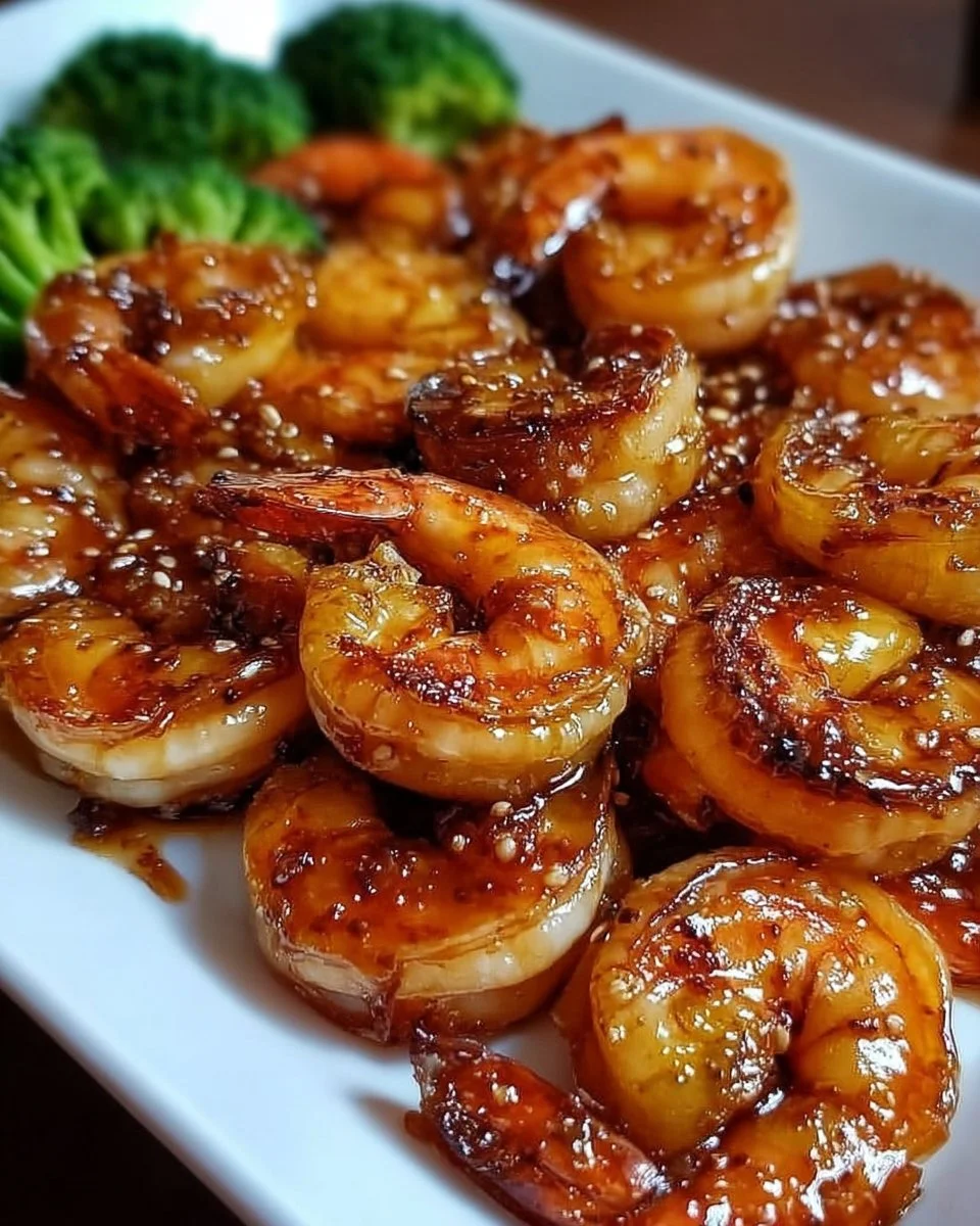 Hoch-Protein Honig Knoblauch Garnelen