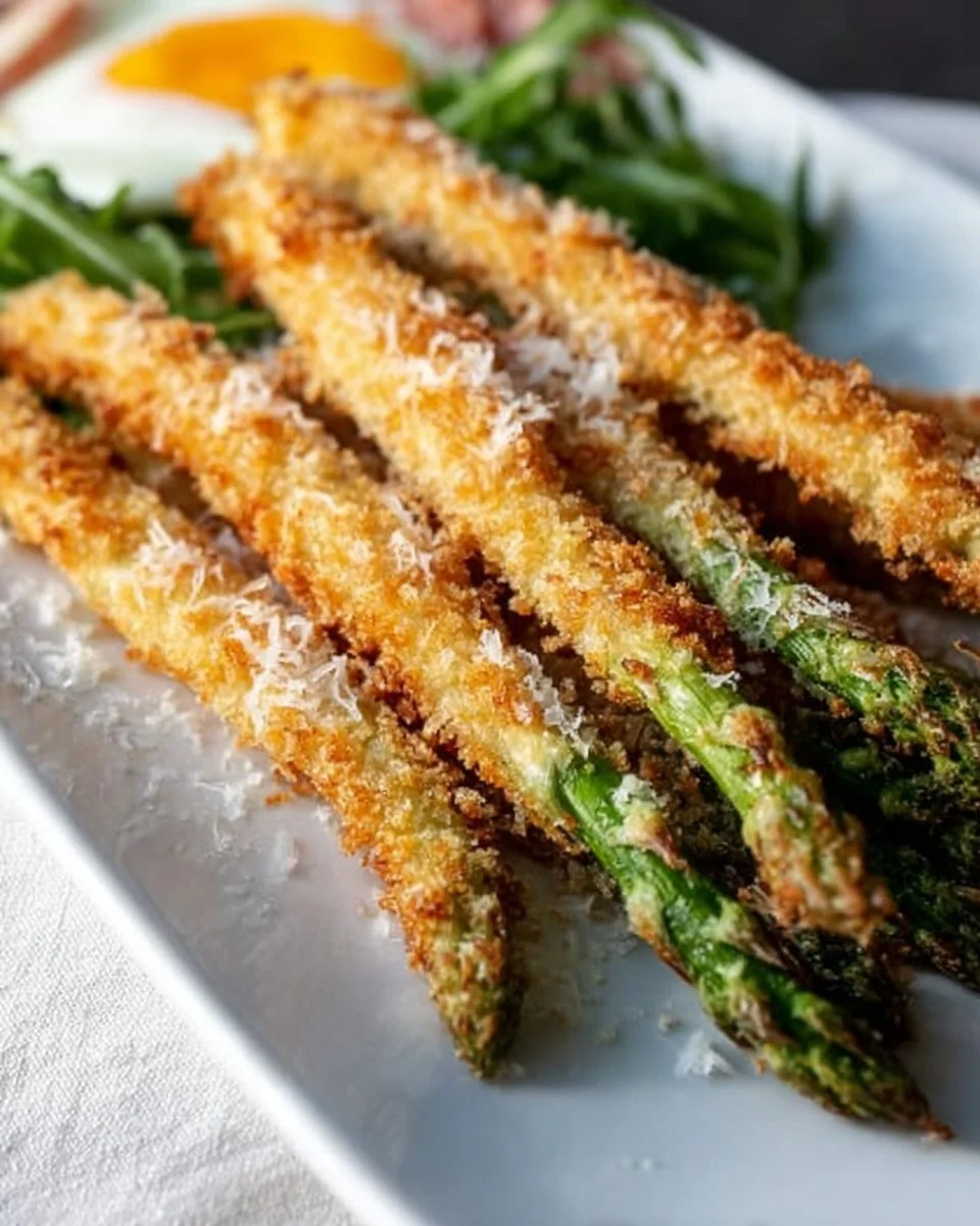 Knuspriger Parmesan Spargel aus dem Ofen