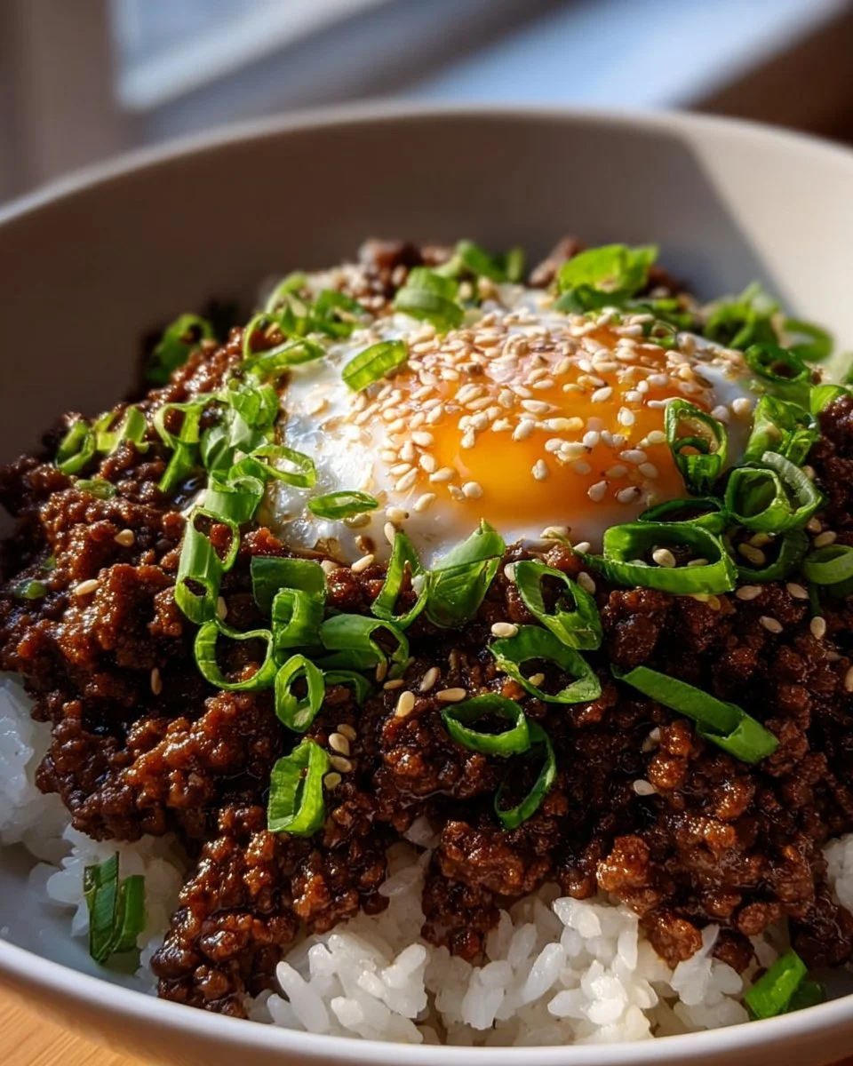 Koreanische Rinderhackfleischschale