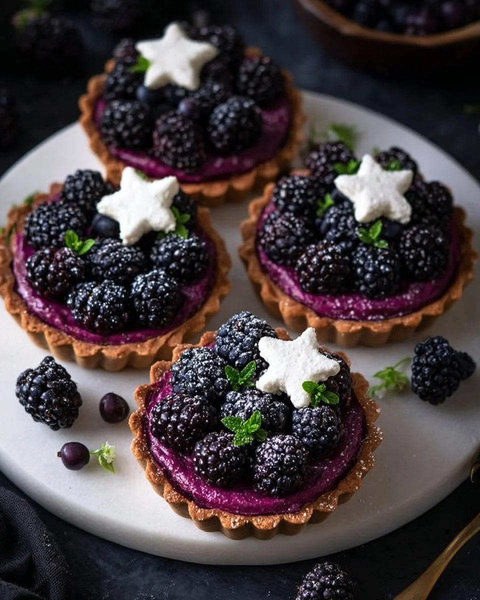 Brombeer-Joghurt-Tartelettes