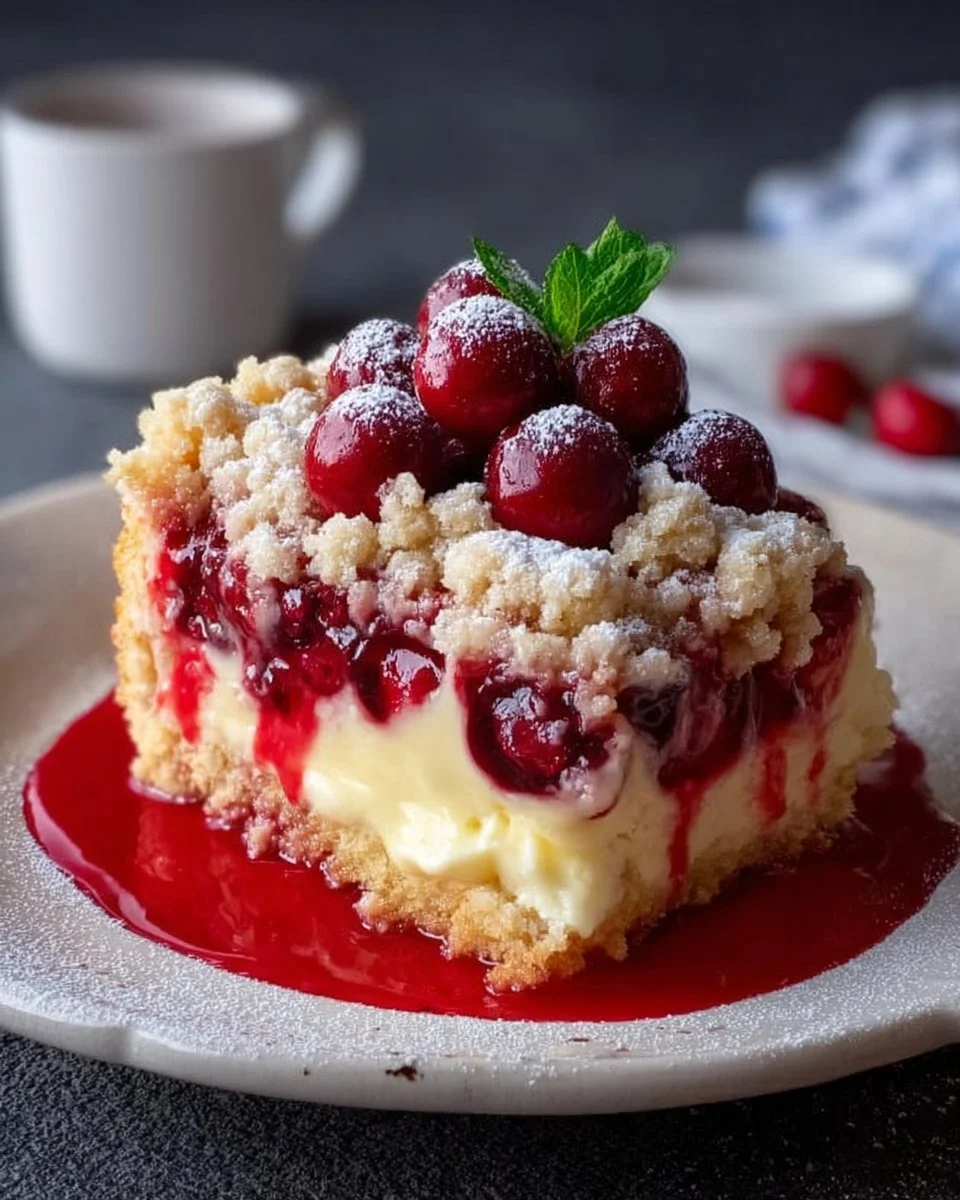 Kirschkuchen mit Streuseln und Vanillepudding: Das perfekte Rezept für Genießer