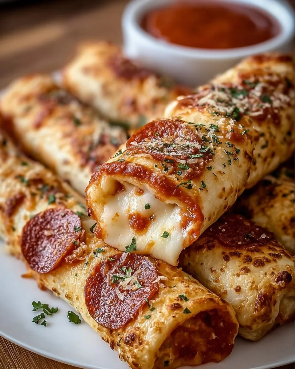 Leckere Pizza-Roll-Stäbchen als Snack-Option