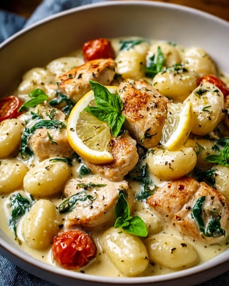Zitronen-Chicken-Gnocchi: Cremiges Ein-Topf-Dinner-Delight