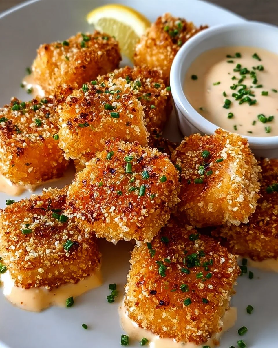 Bang Bang Lachs Bissen als appetitlicher Snack für Partys