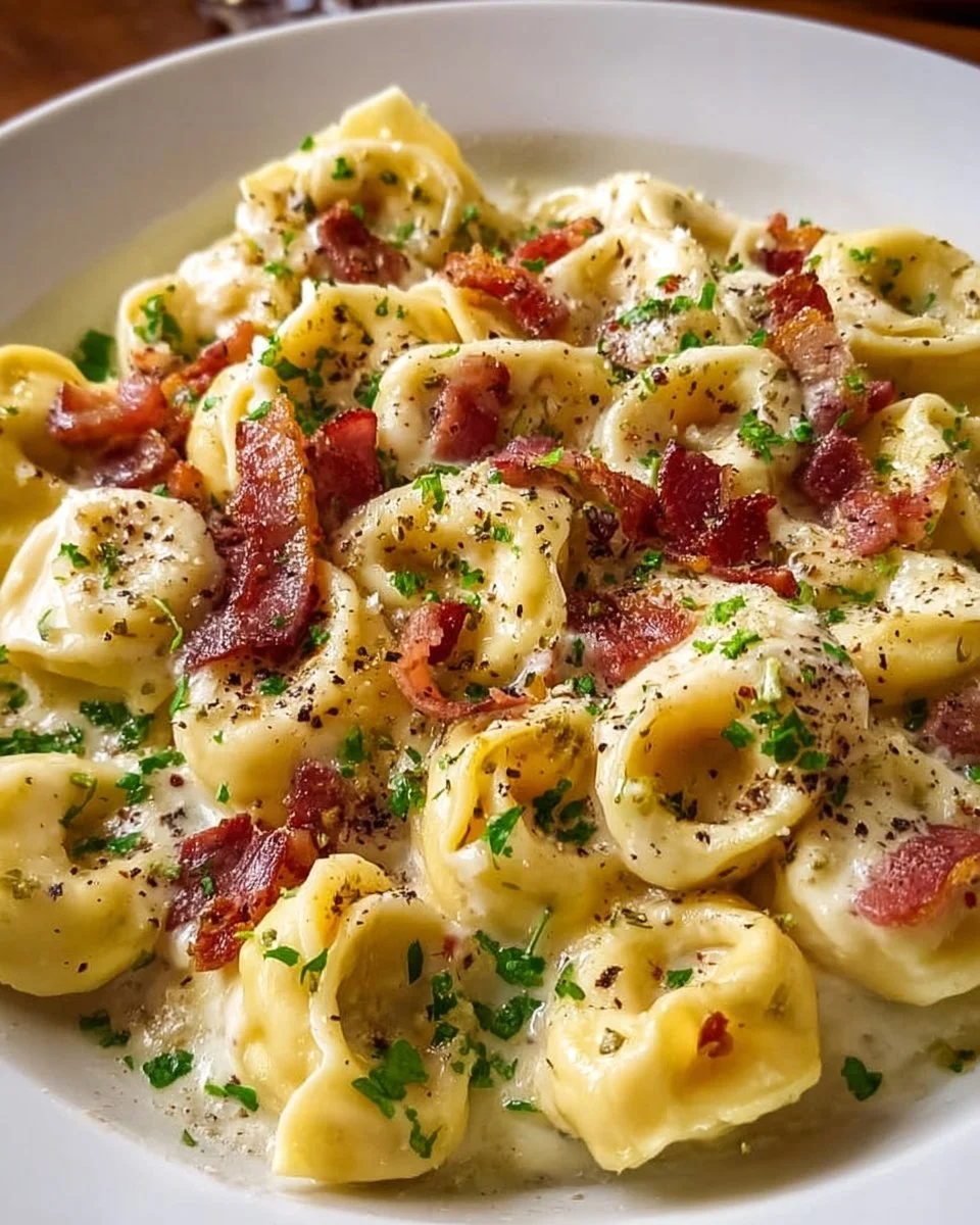Cremige Tortellini Carbonara