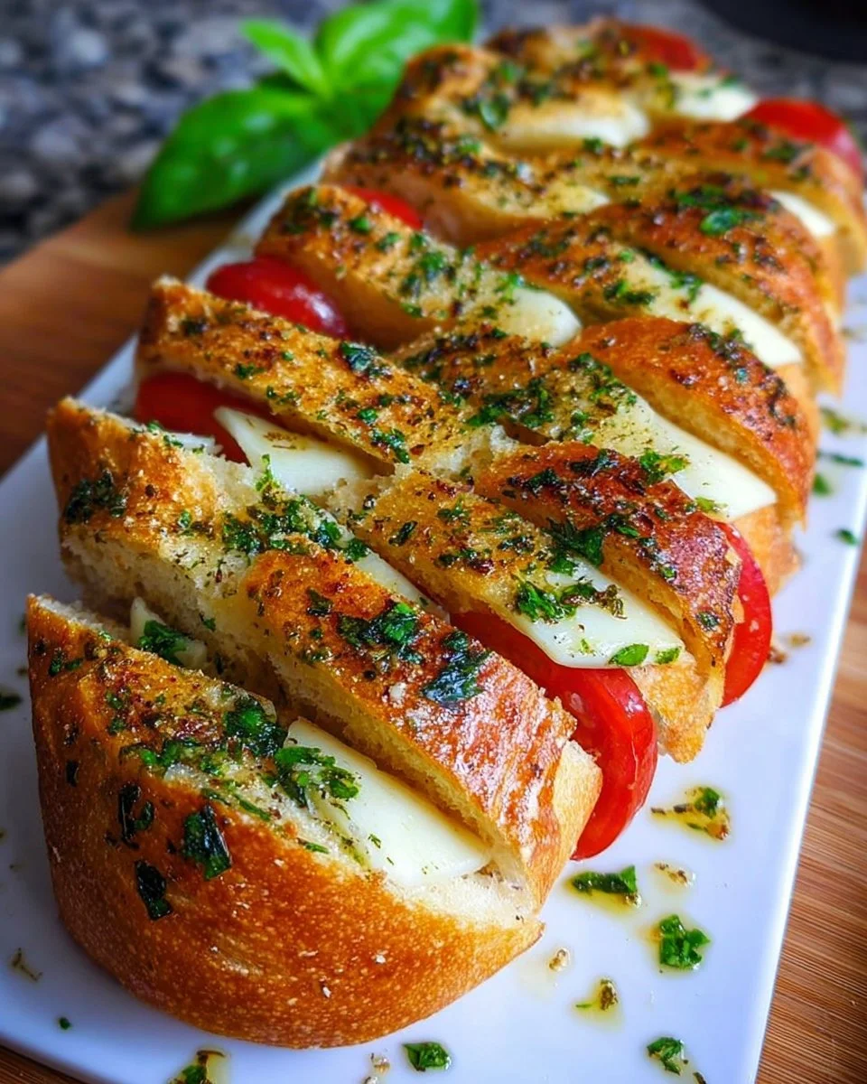 Schnelles Rezept für Fächerbaguette