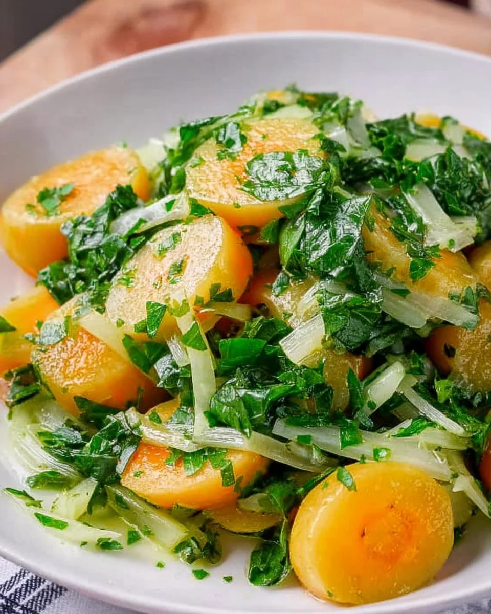 Kleine Karotten in Petersilienbutter