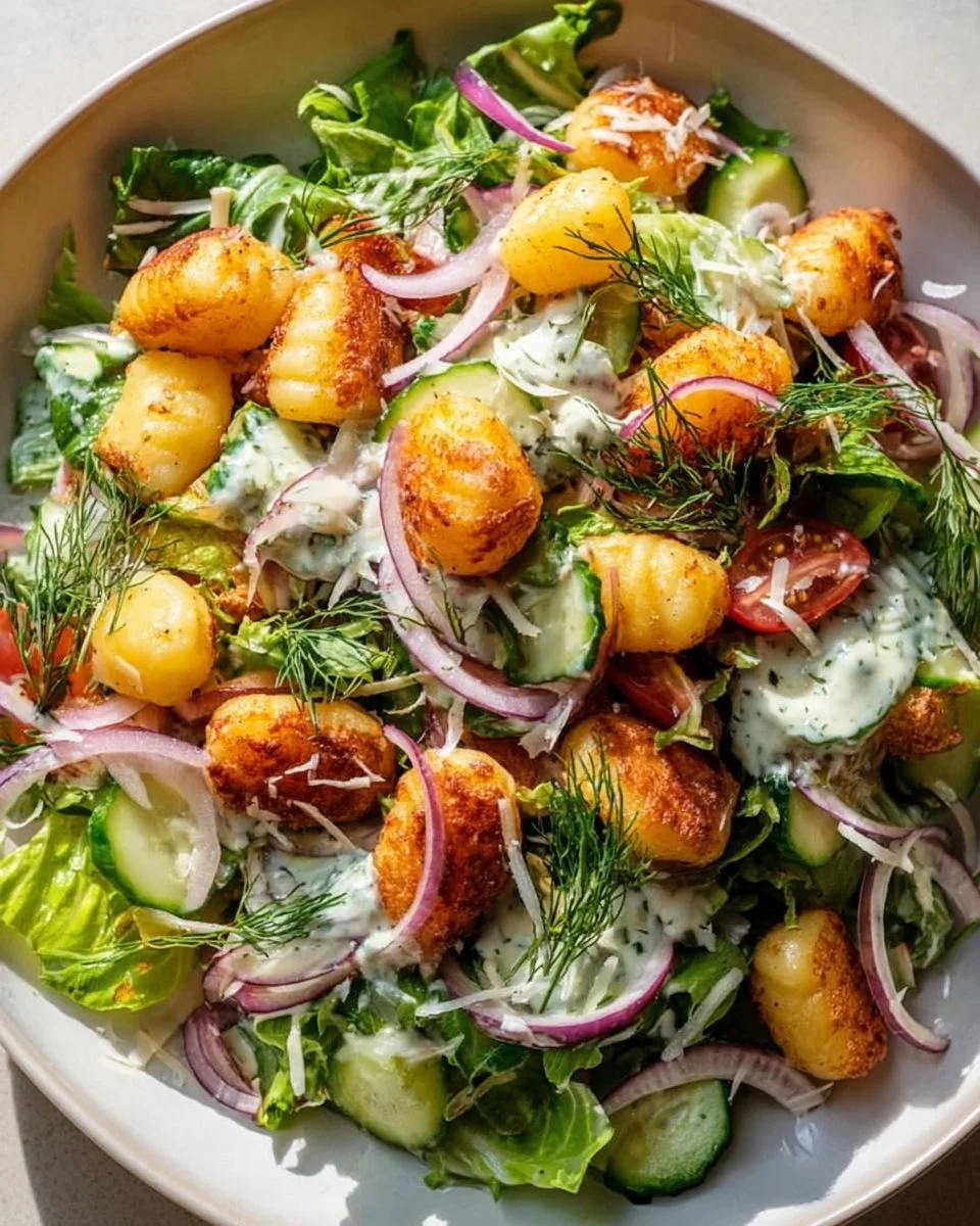 Knuspriger Gnocchi Salat – Dein neues Lieblingsrezept!