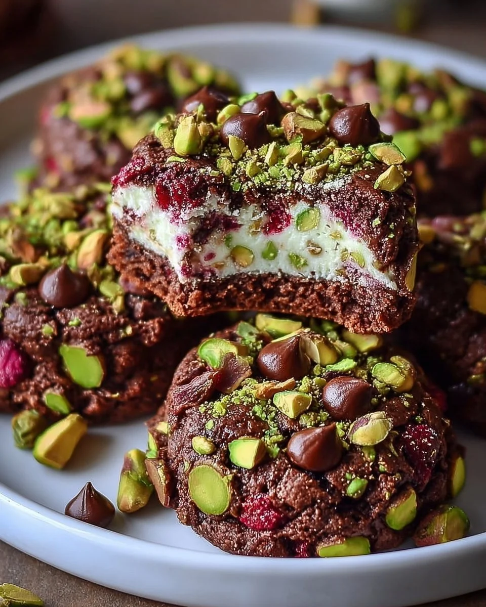 Pistachio Chocolate Cookies