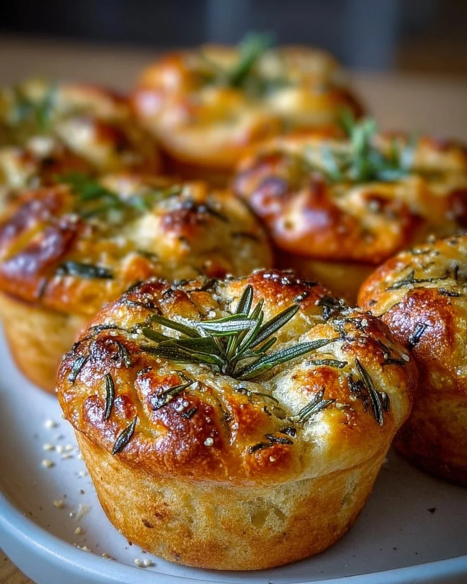 Rosmarin-Knoblauch-Focaccia-Muffins