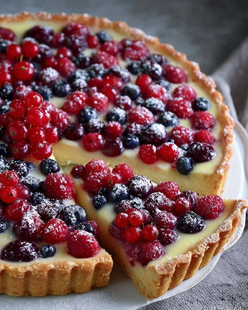 Sommerliche Beerentarte