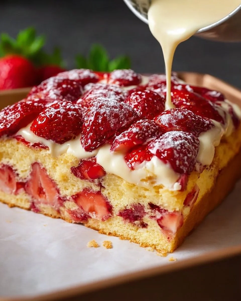 Erdbeer-Biskuitkuchen
