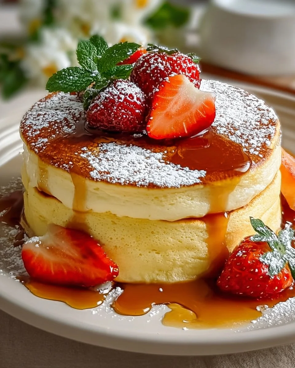 Fluffige Soufflé-Pfannkuchen