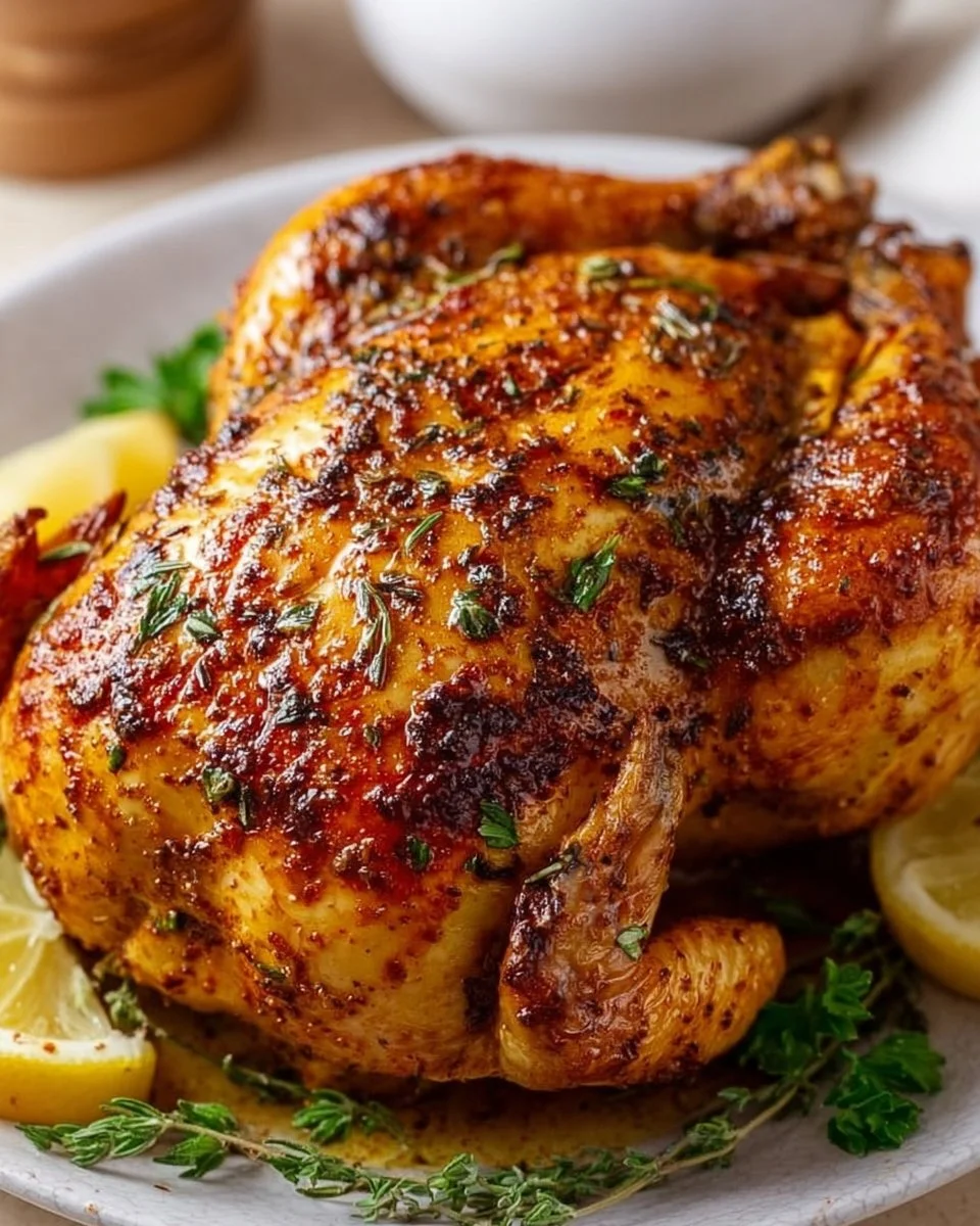 Ganzes Huhn im Airfryer