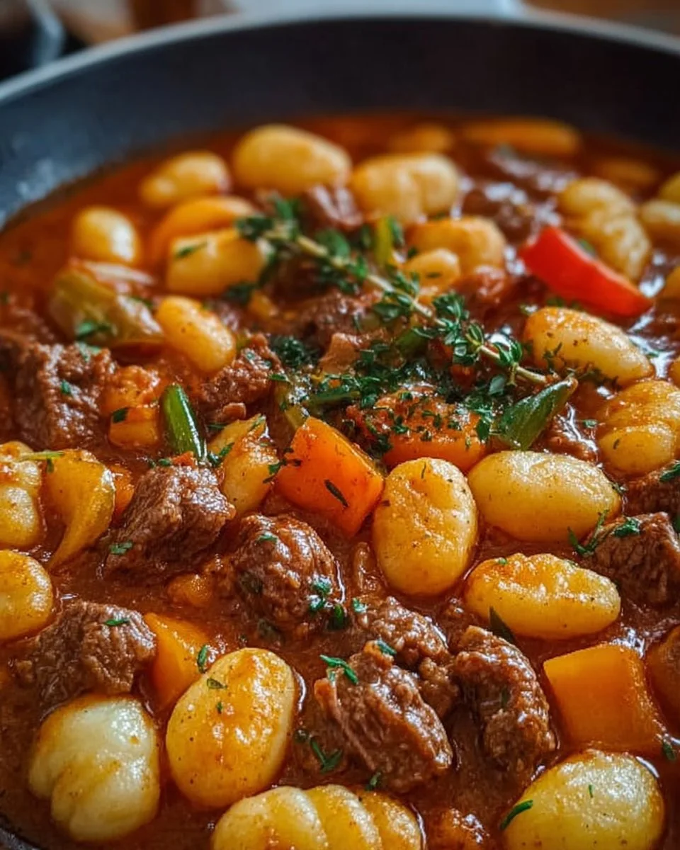Gnocchi-Gulasch: Herzhaftes Wohlfühlessen für alle