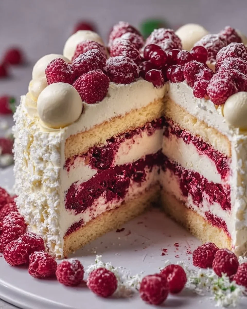 Himbeer-Raffaello-Torte