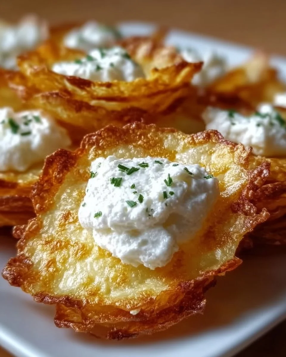 Hüttenkäse Chips - knuspriger gesunder Snack