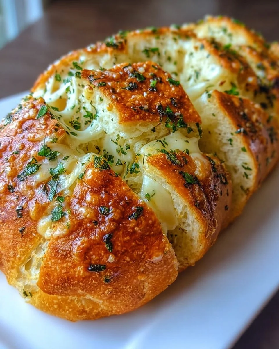 Italienisches Kräuter- und Käsebrot