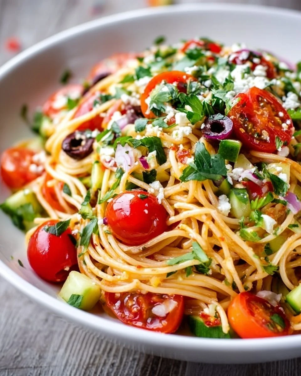 Kalifornischer Spaghetti-Salat