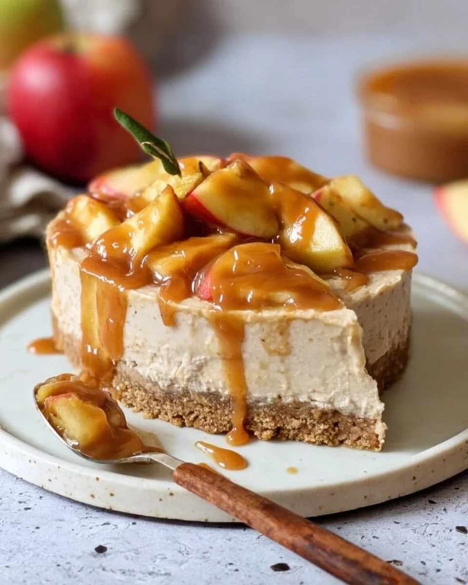 Karamell-Apfel-Käsekuchen