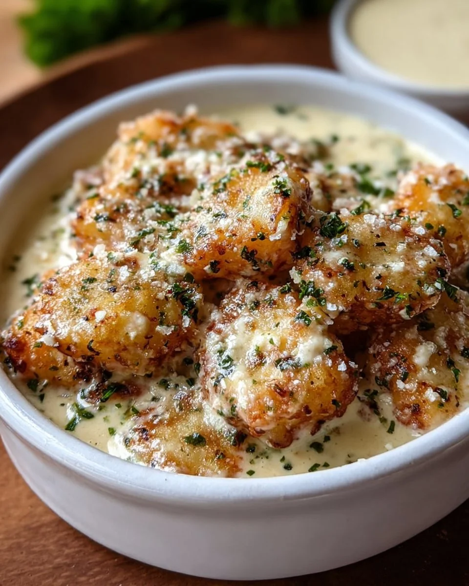 Knoblauch Parmesan Sauce in 5 Minuten zubereiten
