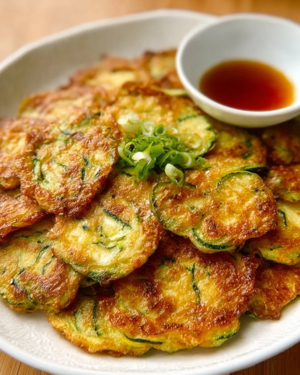 Koreanische Zucchini-Puffer (Hobak Jeon)