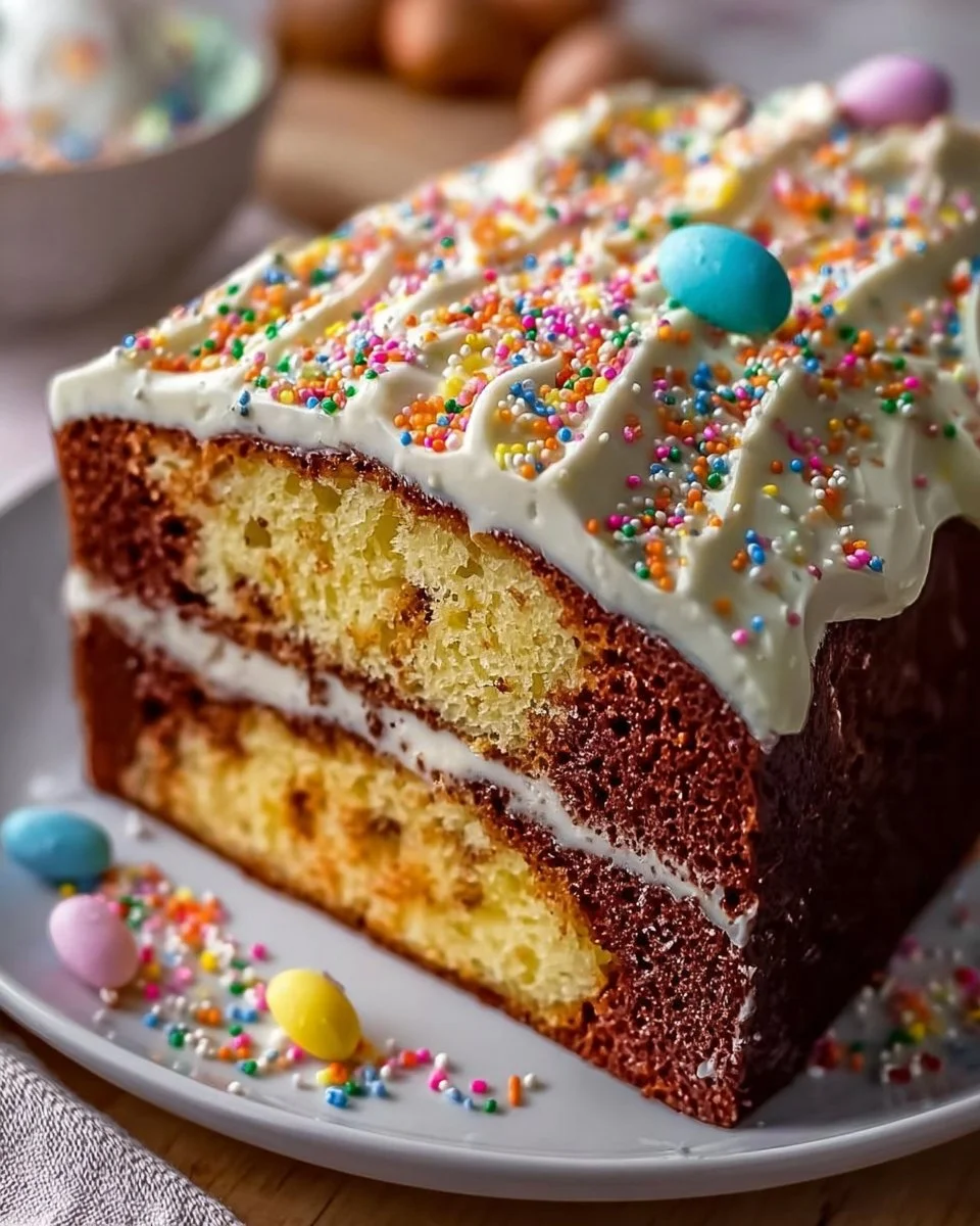 Kuchen mit bunten Streuseln