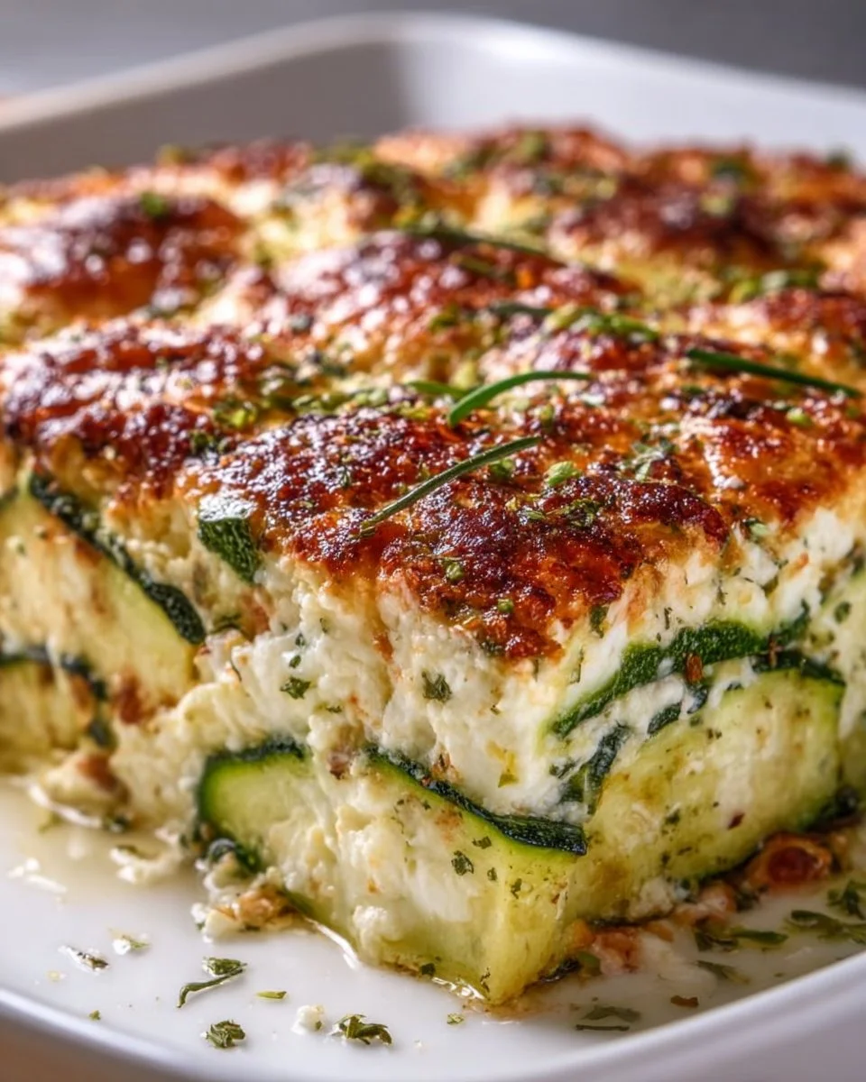 Leckerer Zucchini-Hüttenkäse-Auflauf: Einfach &amp; gesund backen