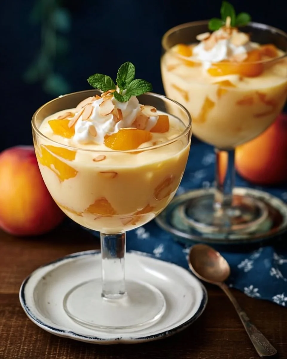 Pfirsich-Eierlikör-Dessert