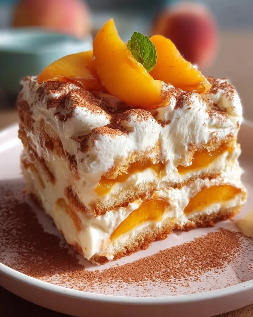 Pfirsich Tiramisu