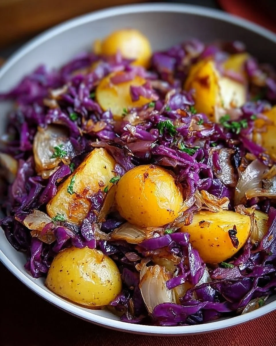 Rotkohl-Pfanne