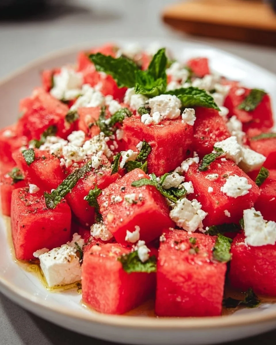 Wassermelonen-Feta-Salat