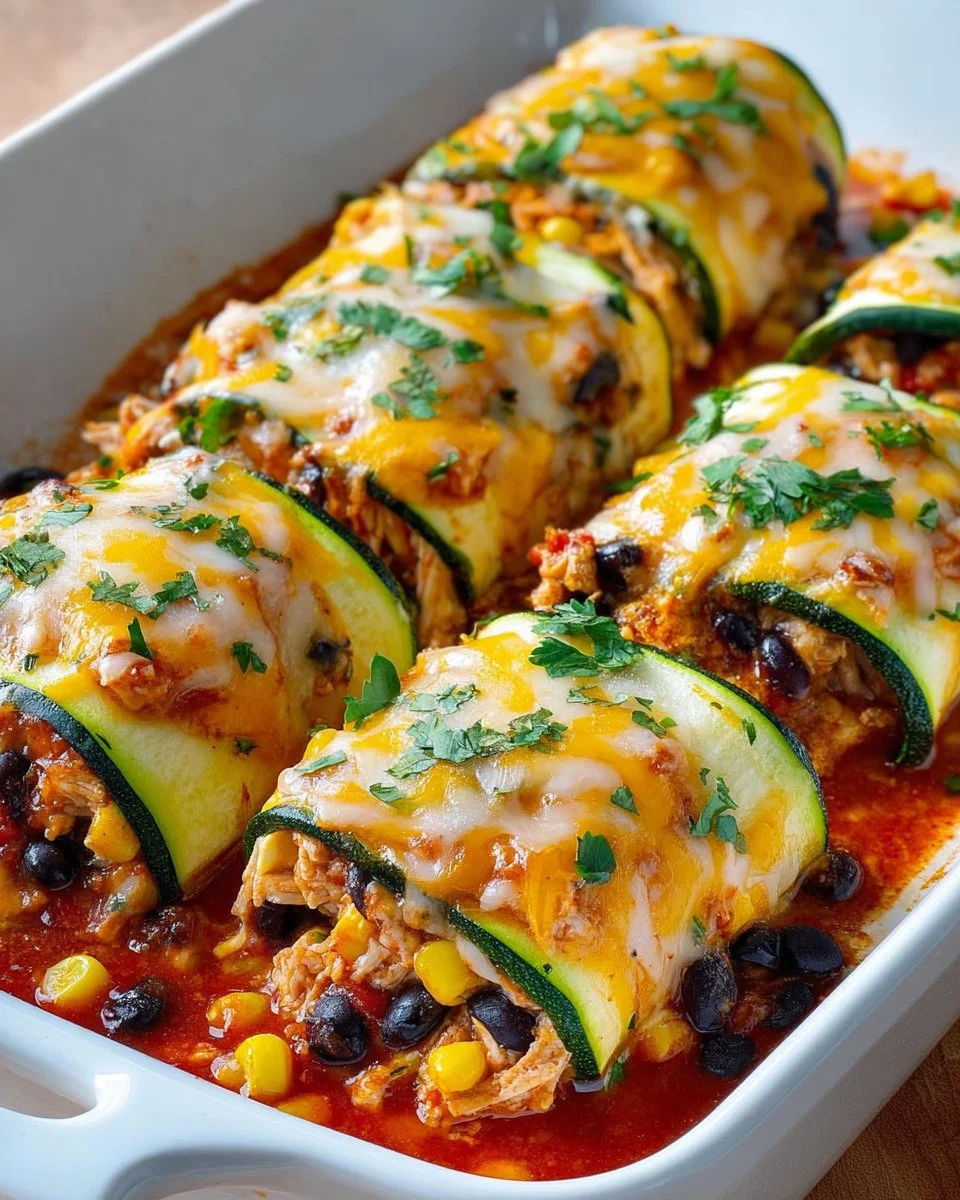 Zucchini-Enchilada-Röllchen