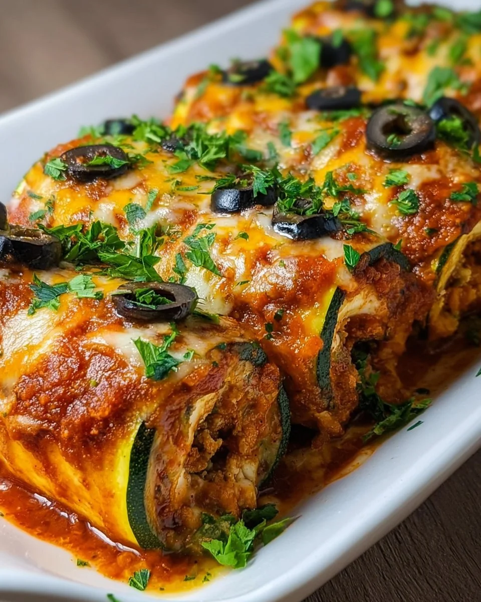 Zucchini-Enchilada-Rollen